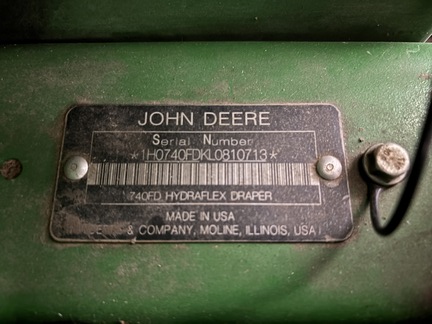 2020 John Deere 740FD Header Combine