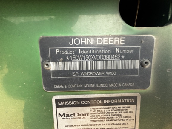 2013 John Deere W150 Windrower