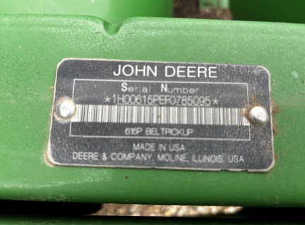 2016 John Deere 615P Header Combine