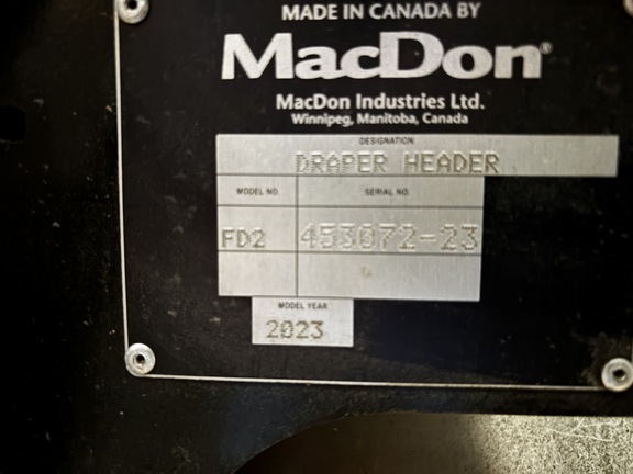 2023 MacDon FD240 Header Combine