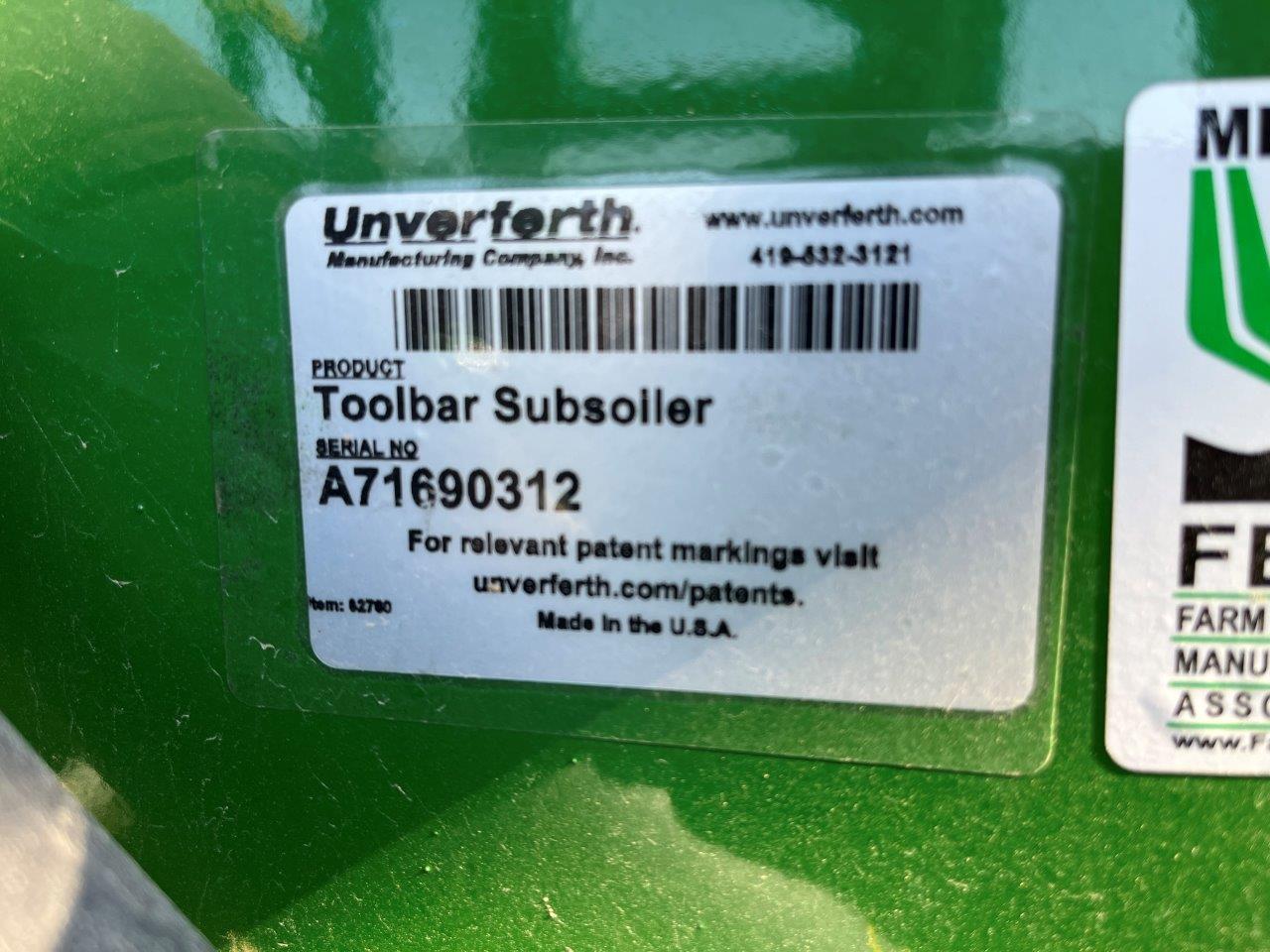 2024 Unverferth 122 ZONE BUILDER 8-Shank Folding Subsoiler