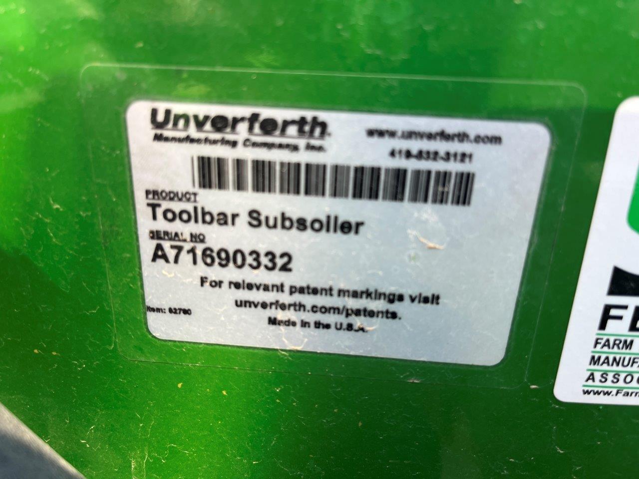 2024 Unverferth 122 ZONE BUILDER 12-Shank Folding Subsoiler