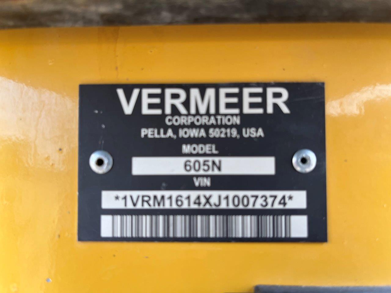 2018 Vermeer 605N Baler/Round