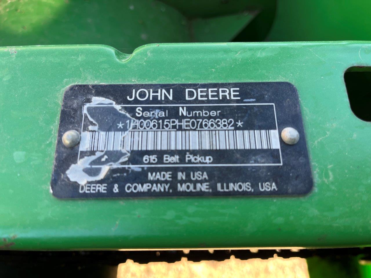 2010 John Deere 615P Header Combine