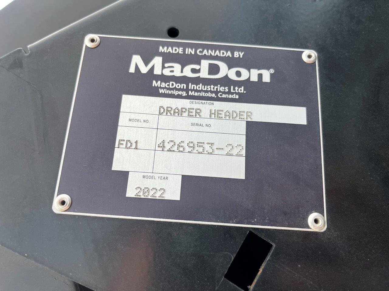 2022 MacDon FD140 DK CNH-21 Header Draper Flex