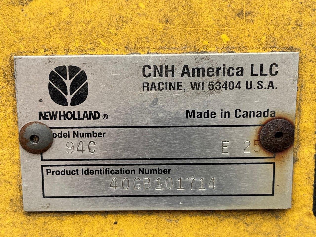 2010 New Holland 94C-40 Header Draper