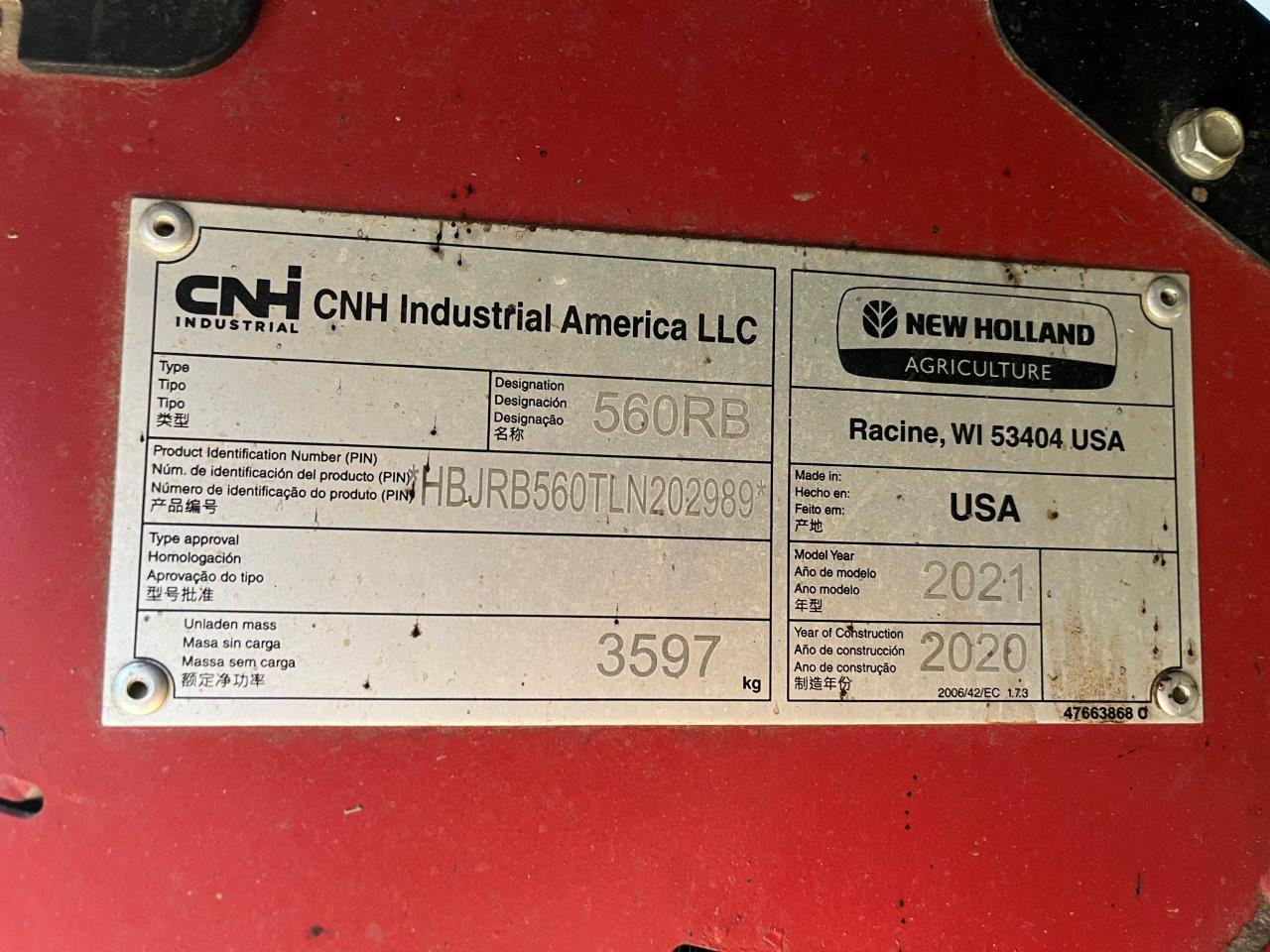 2021 New Holland RB560 SC PLUS Baler/Round