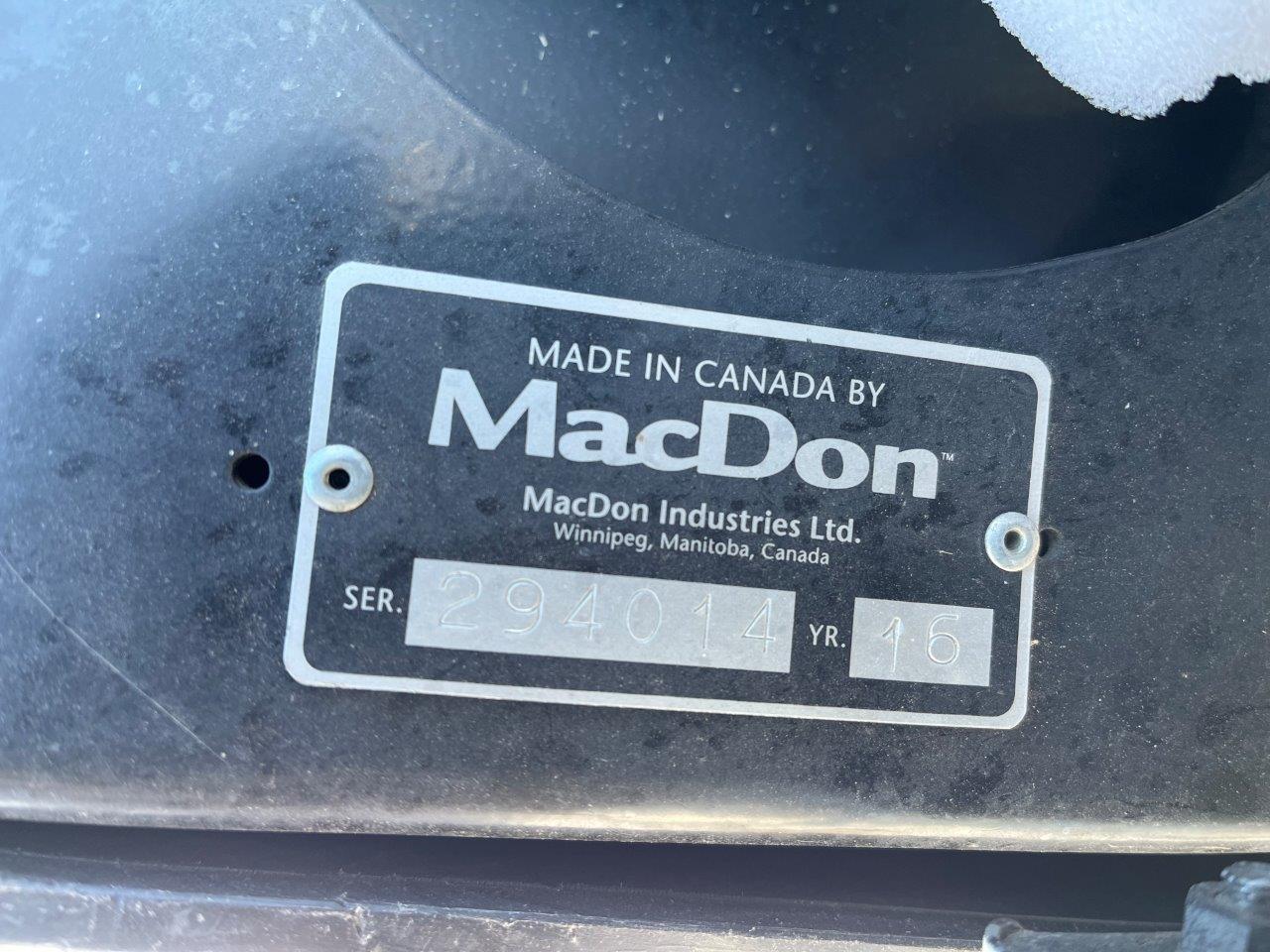 2016 MacDon FD75-35 SK CNH-21 Header Combine