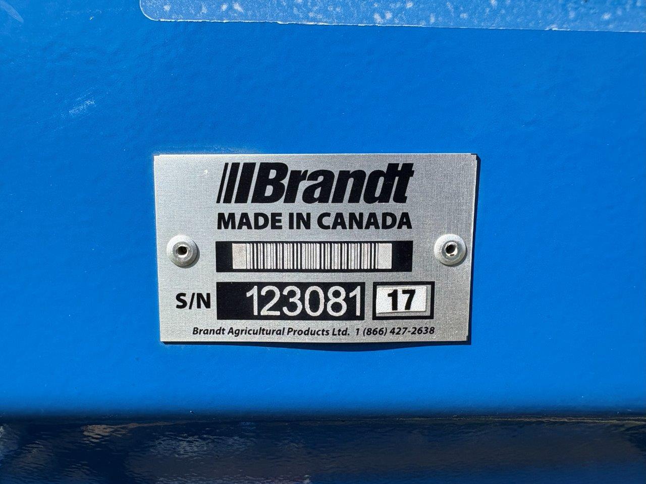 2017 Brandt 1370XL Grain Auger