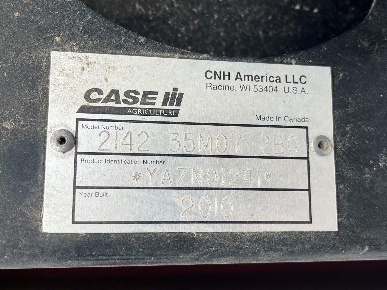 2010 Case IH 2142-35 SK JD-21 Header Draper