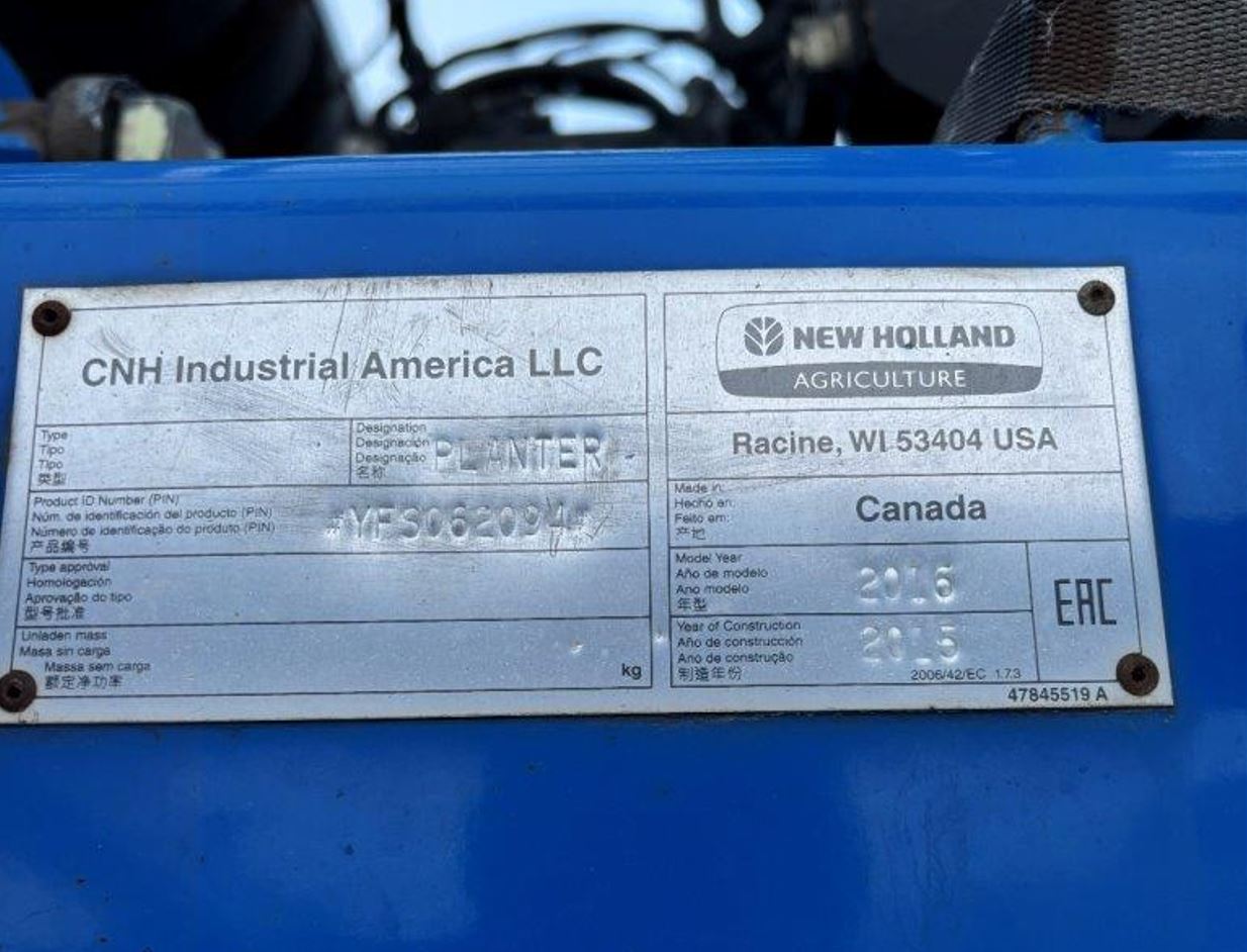 2016 New Holland P2060 70'10" w/ P4580 Air Cart Air Drill