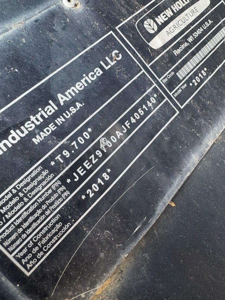 2018 New Holland T9.700 SmartTrax Tractor