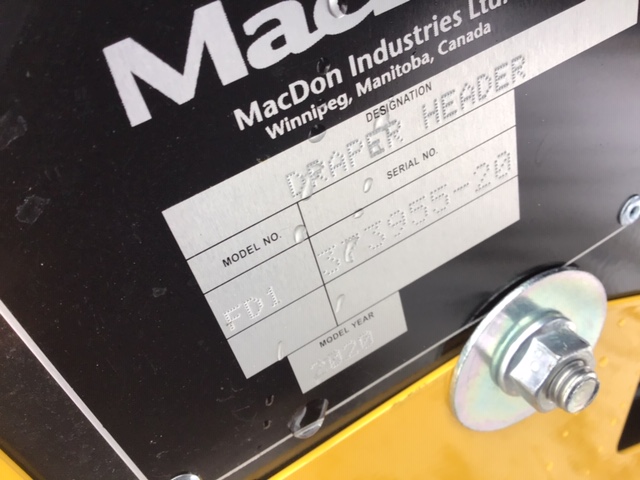 2020 MacDon FD135 Header Combine