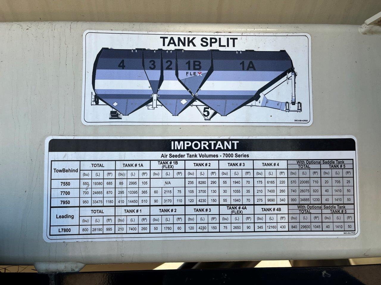 2014 Bourgault 7700 Air Tank/Cart