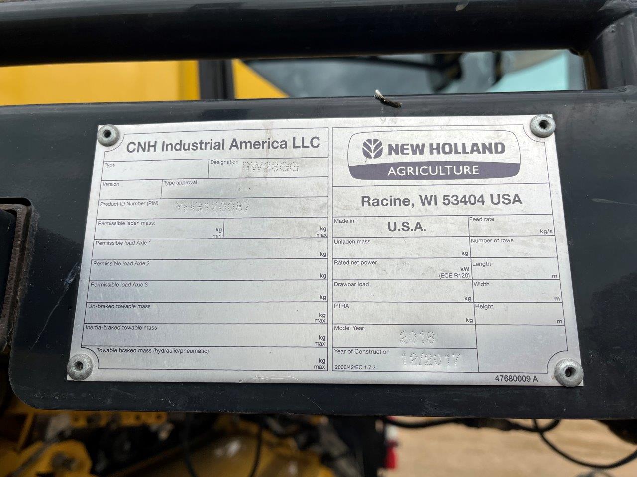 2018 New Holland CR8.90 Combine