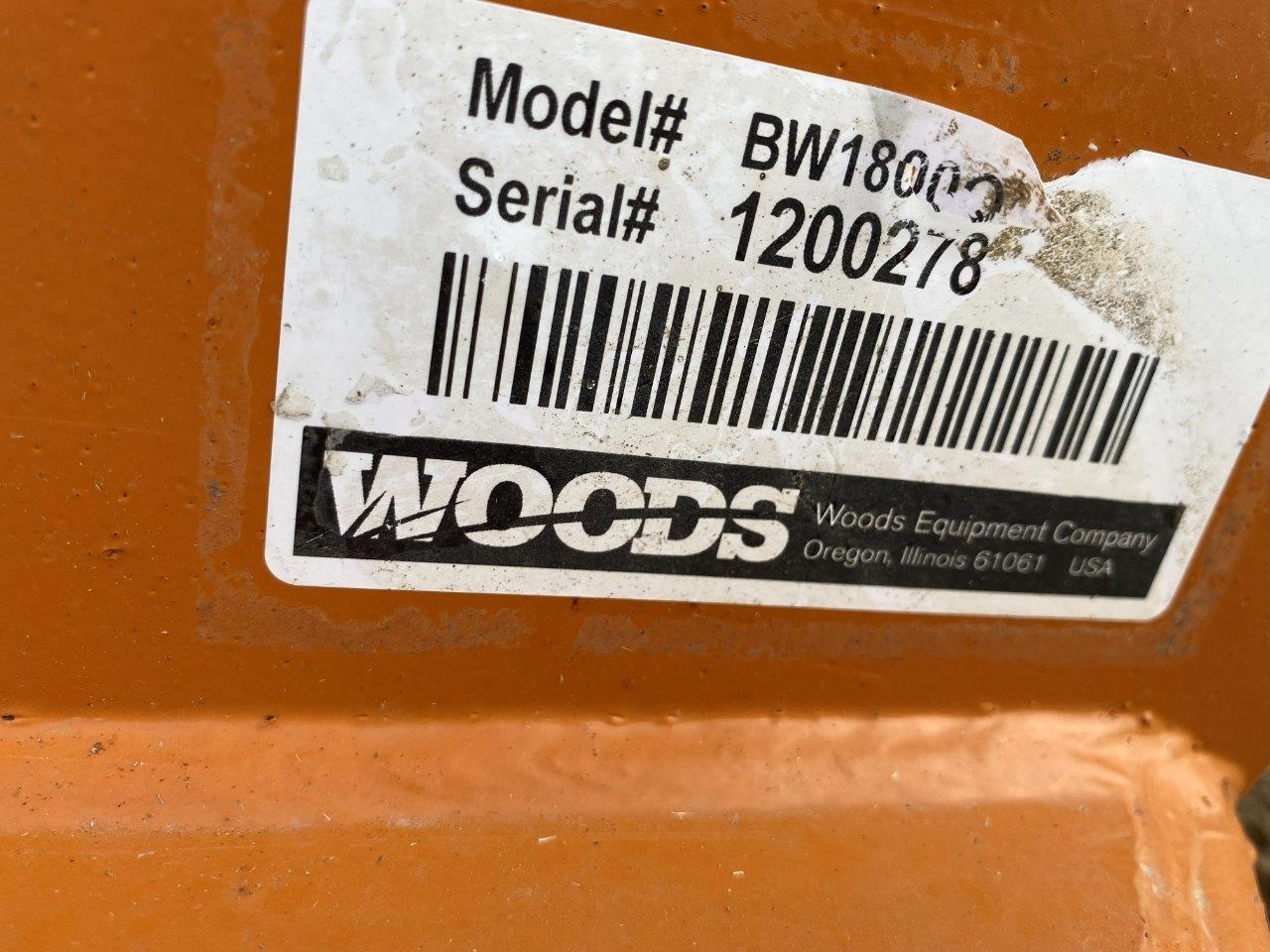 2012 Woods BW1800QW Mower/Rotary Cutter