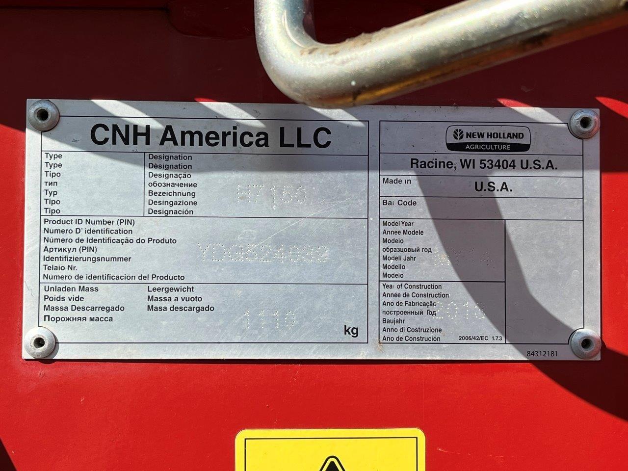 2014 New Holland H7150-18' Mower Conditioner