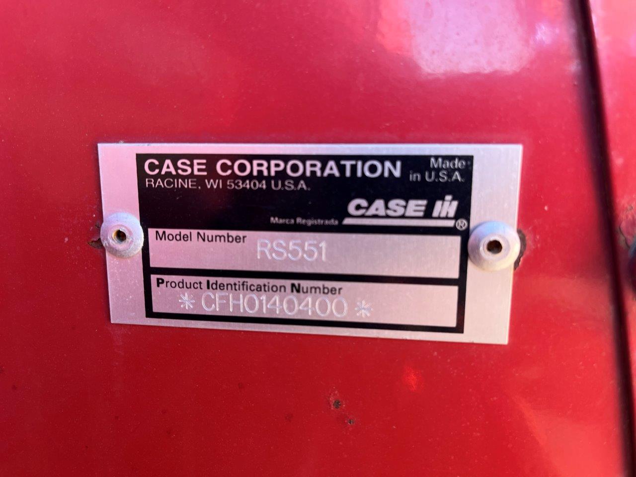 2000 Case IH RS551 Baler/Round