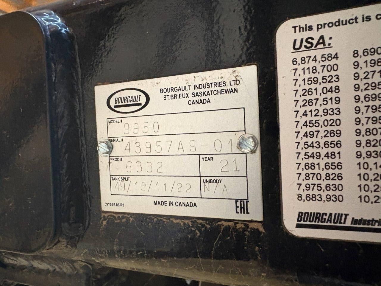 2021 Bourgault 3330 SE PLX 76'12" w/ 9950 Air Drill