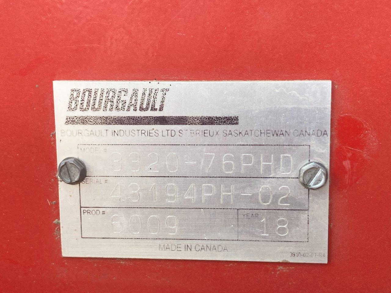 2018 Bourgault 3320XTC 76'10"' w/ 7950 Air Drill