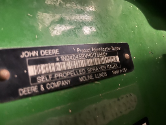 2017 John Deere R4045 Sprayer/High Clearance