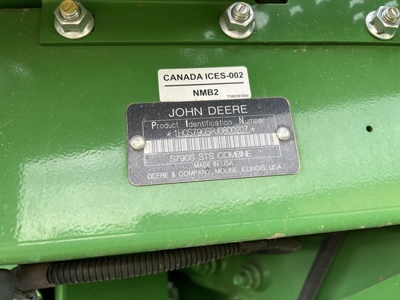 2018 John Deere S790 Combine