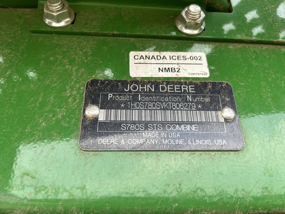 2019 John Deere S780 Combine