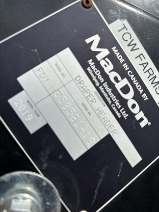 2019 MacDon FD135 Header Combine