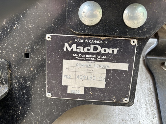 2022 MacDon FD240 Header Combine