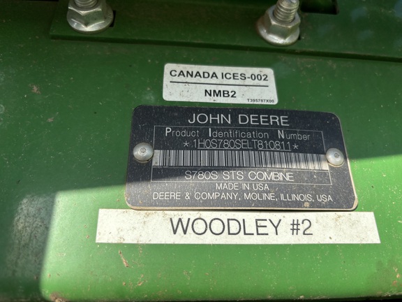 2020 John Deere S780 Combine