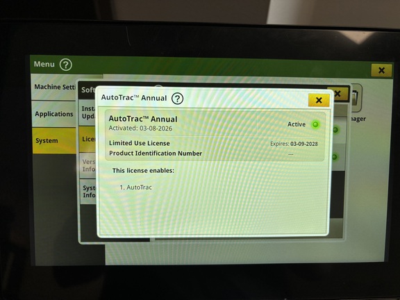 2025 John Deere G5 Display Precision Ag