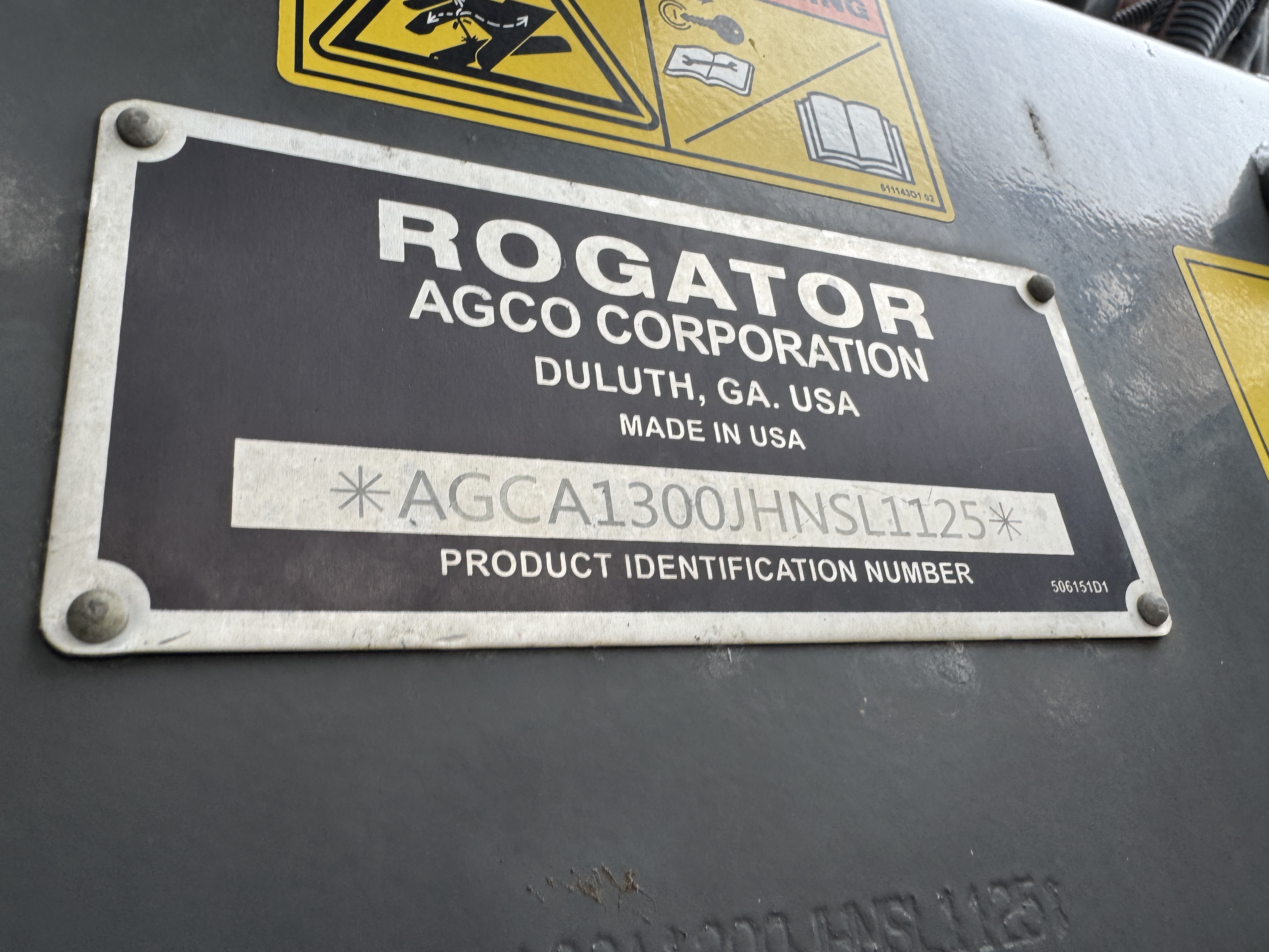 2017 RoGator RG1300B Sprayer/High Clearance