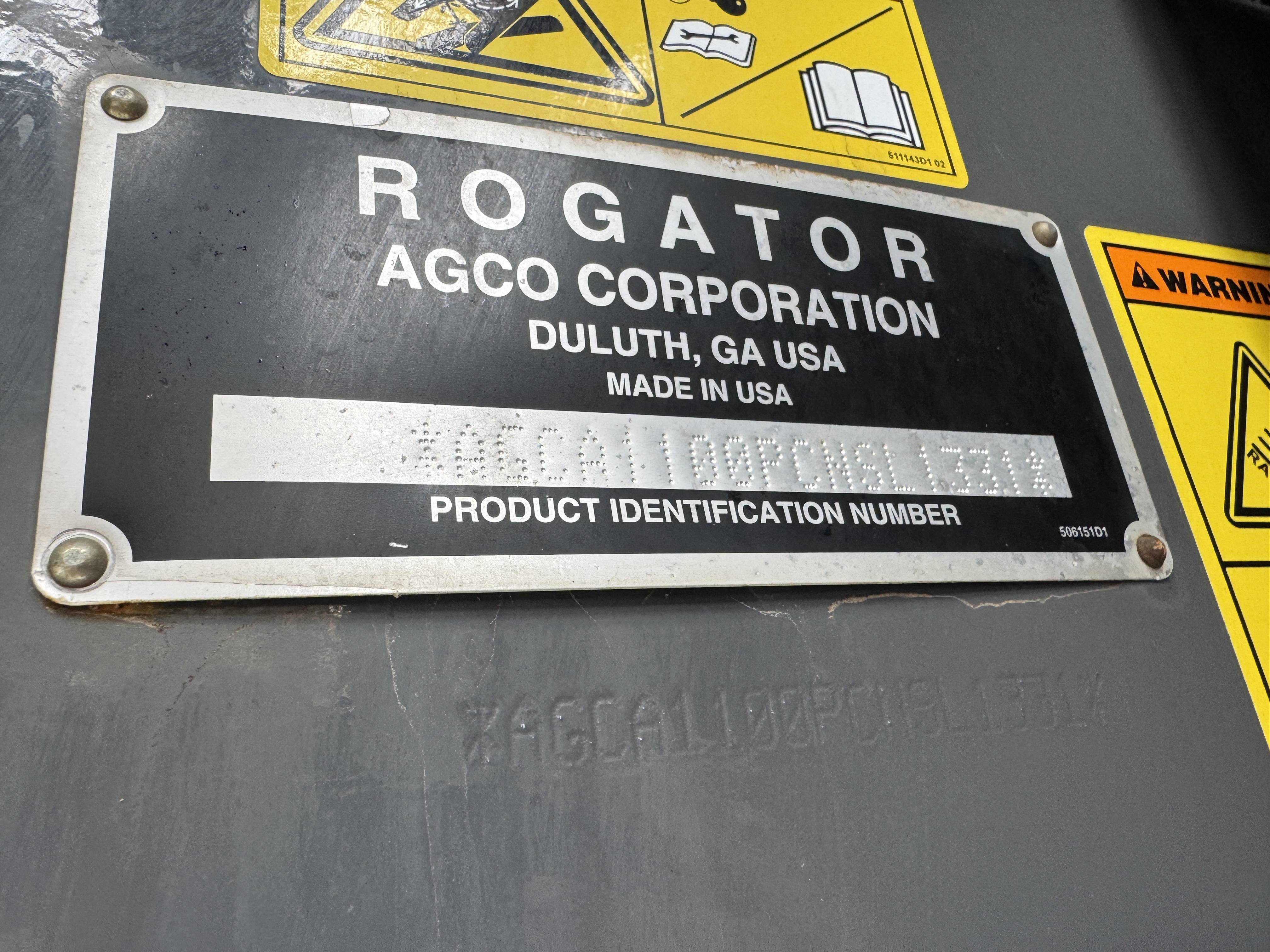 2012 RoGator RG1100B Sprayer/High Clearance