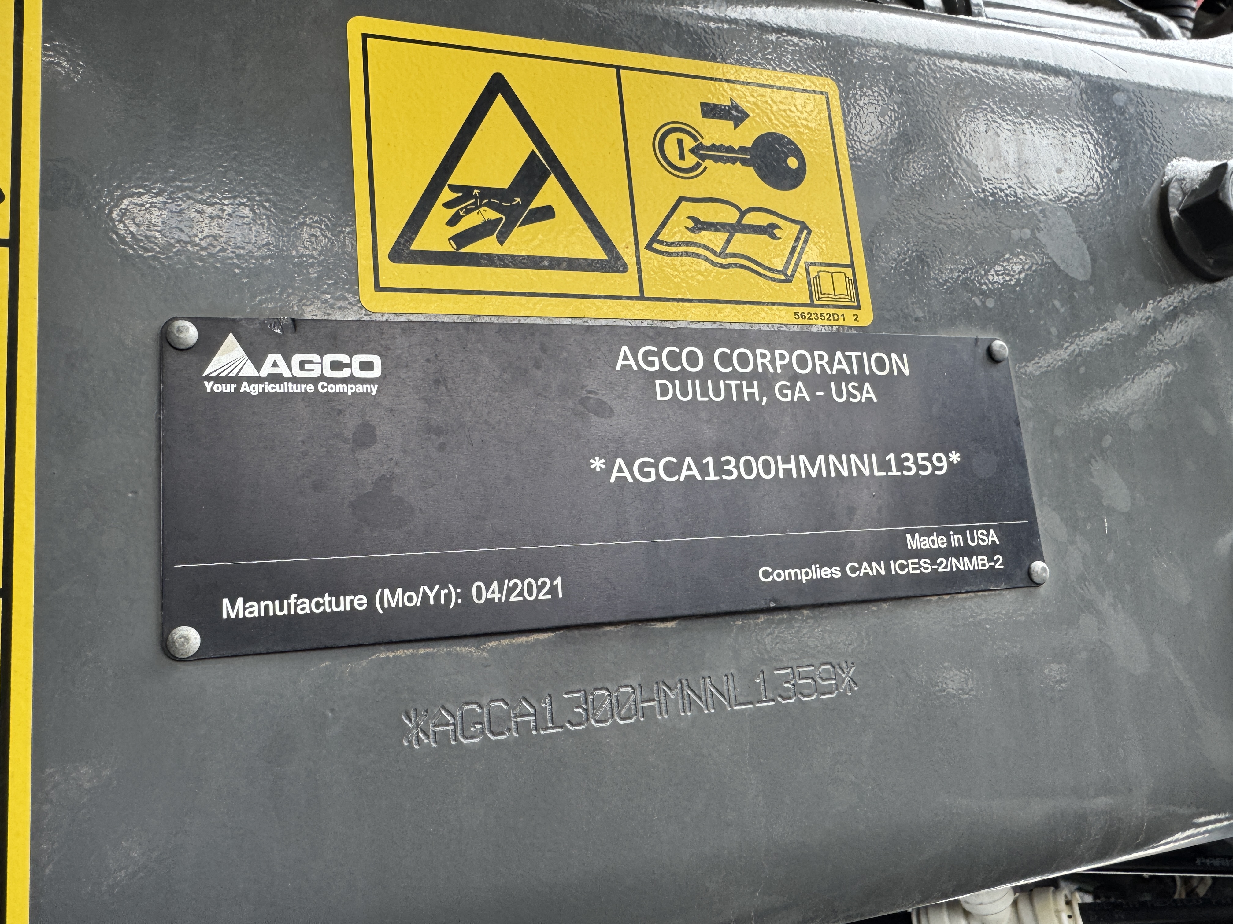 2021 RoGator RG1300C Sprayer/High Clearance