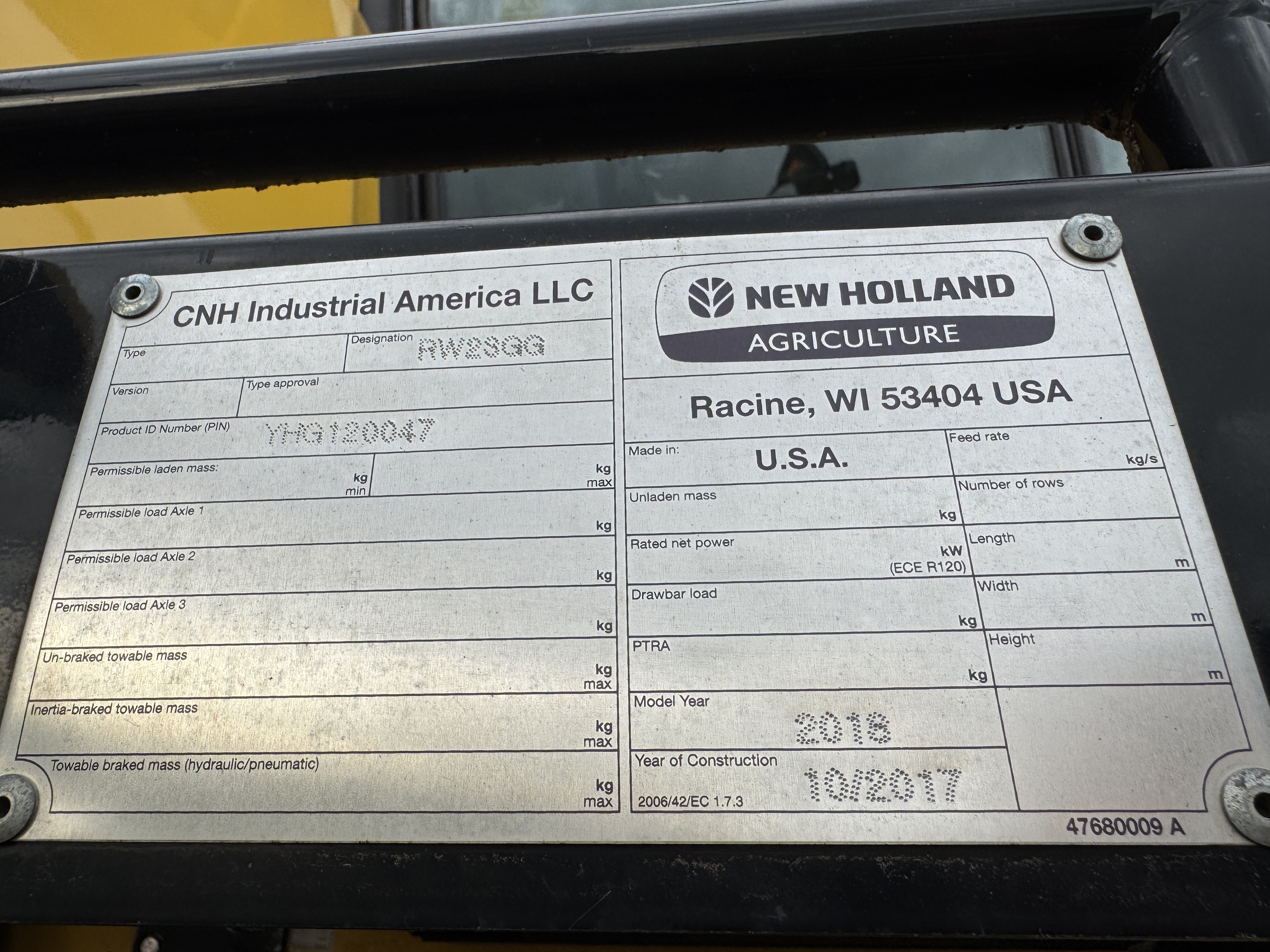 2018 New Holland CR8.90 Combine
