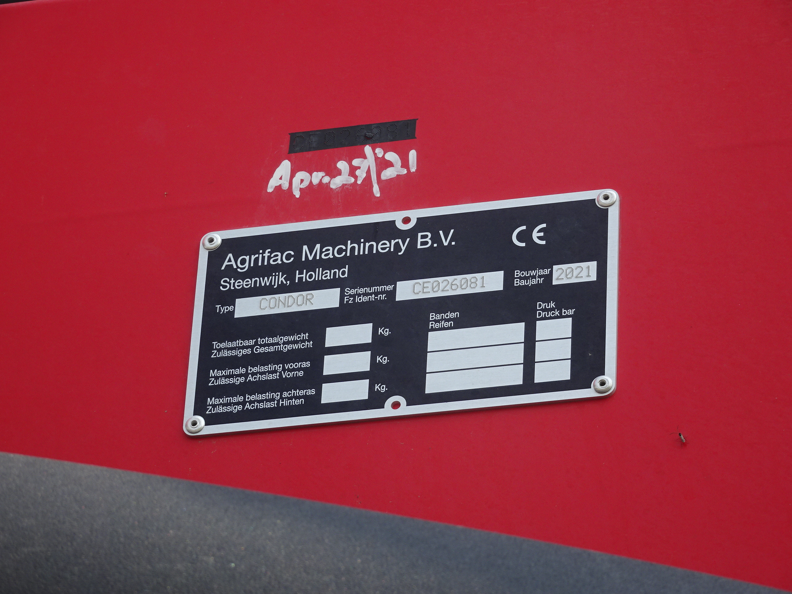 2021 Agrifac Endurance II Sprayer/High Clearance