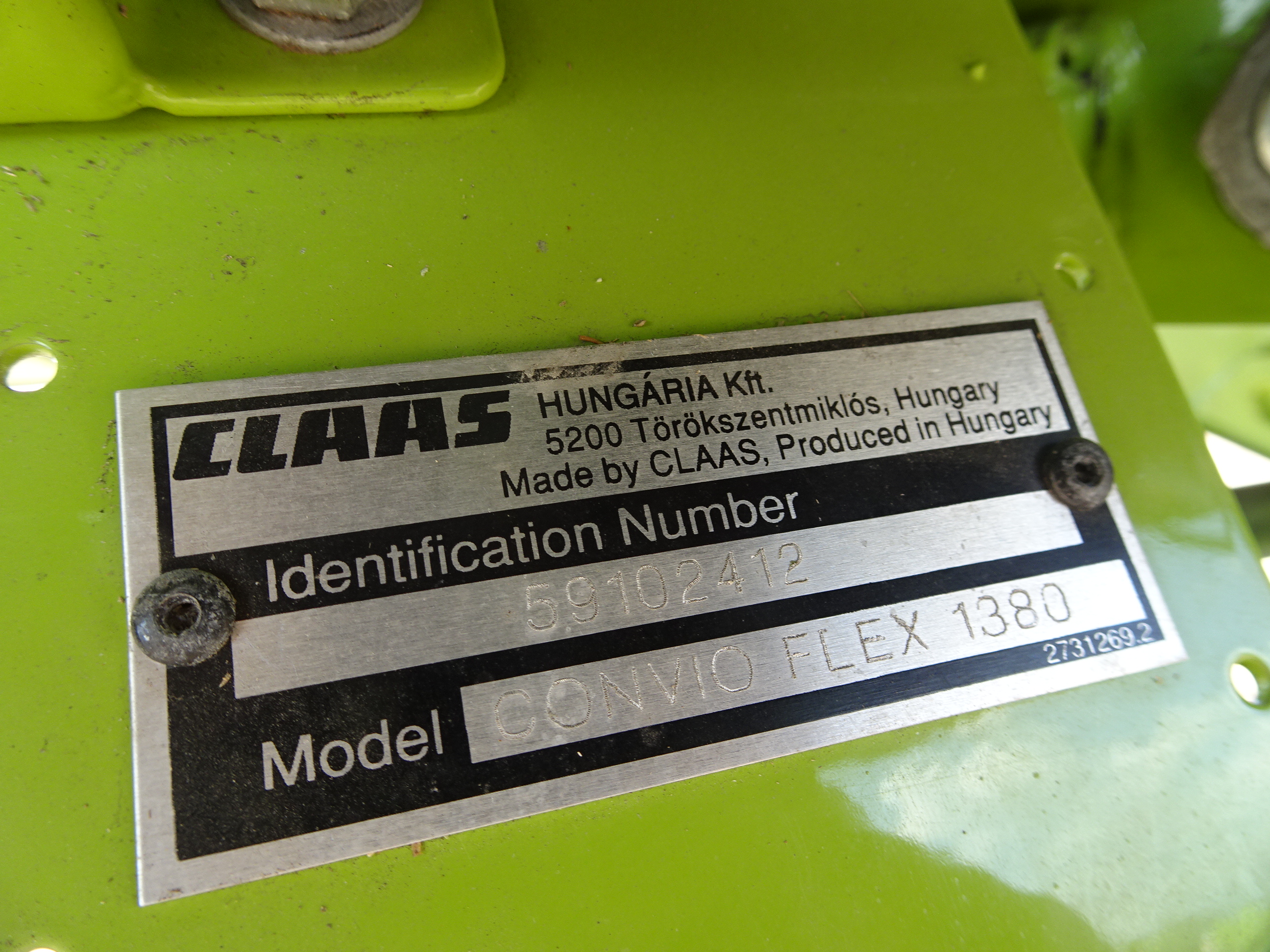 2024 CLAAS Convio 1380 Header Combine