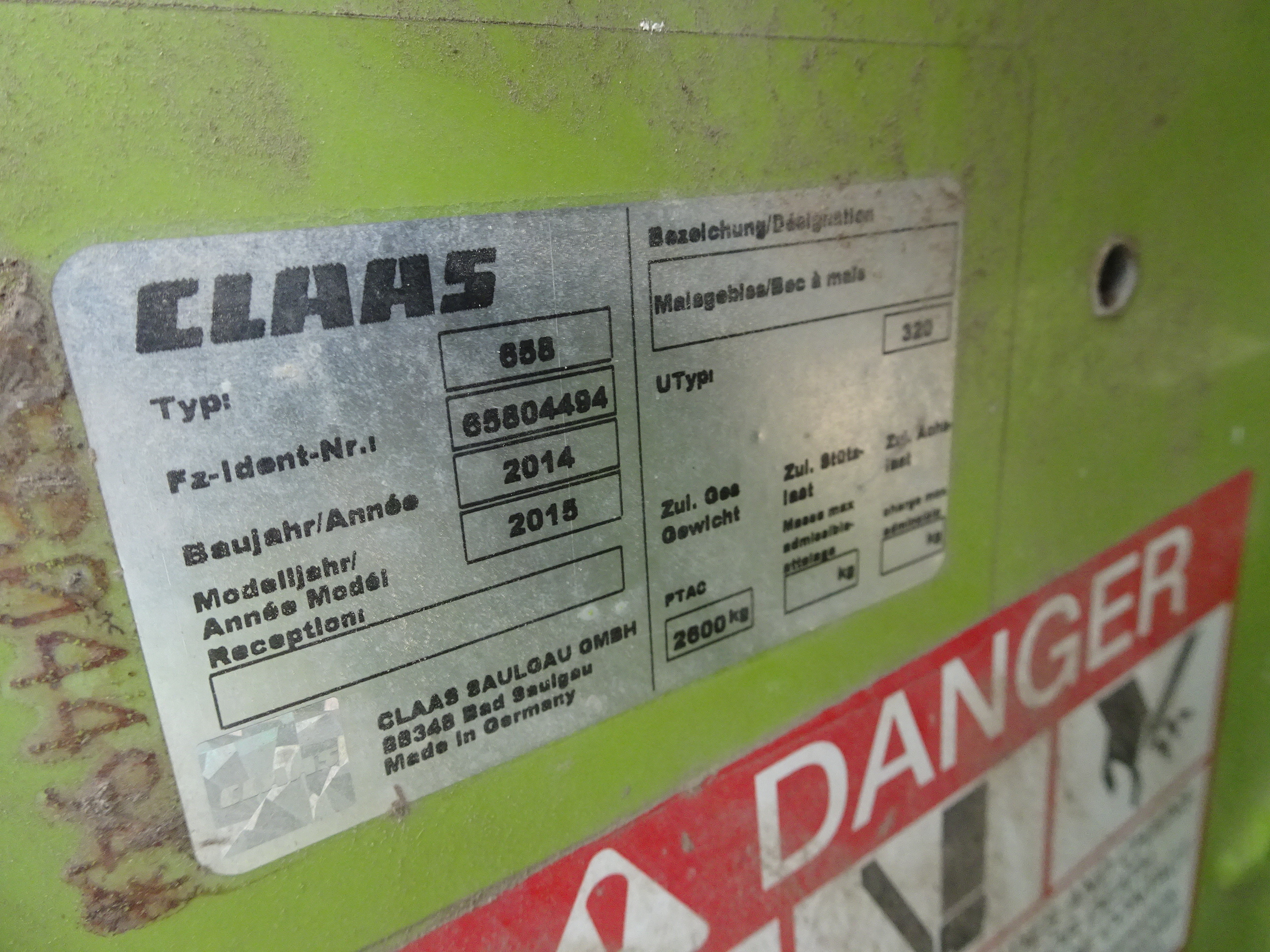 2015 CLAAS ORBIS 600 Header Combine