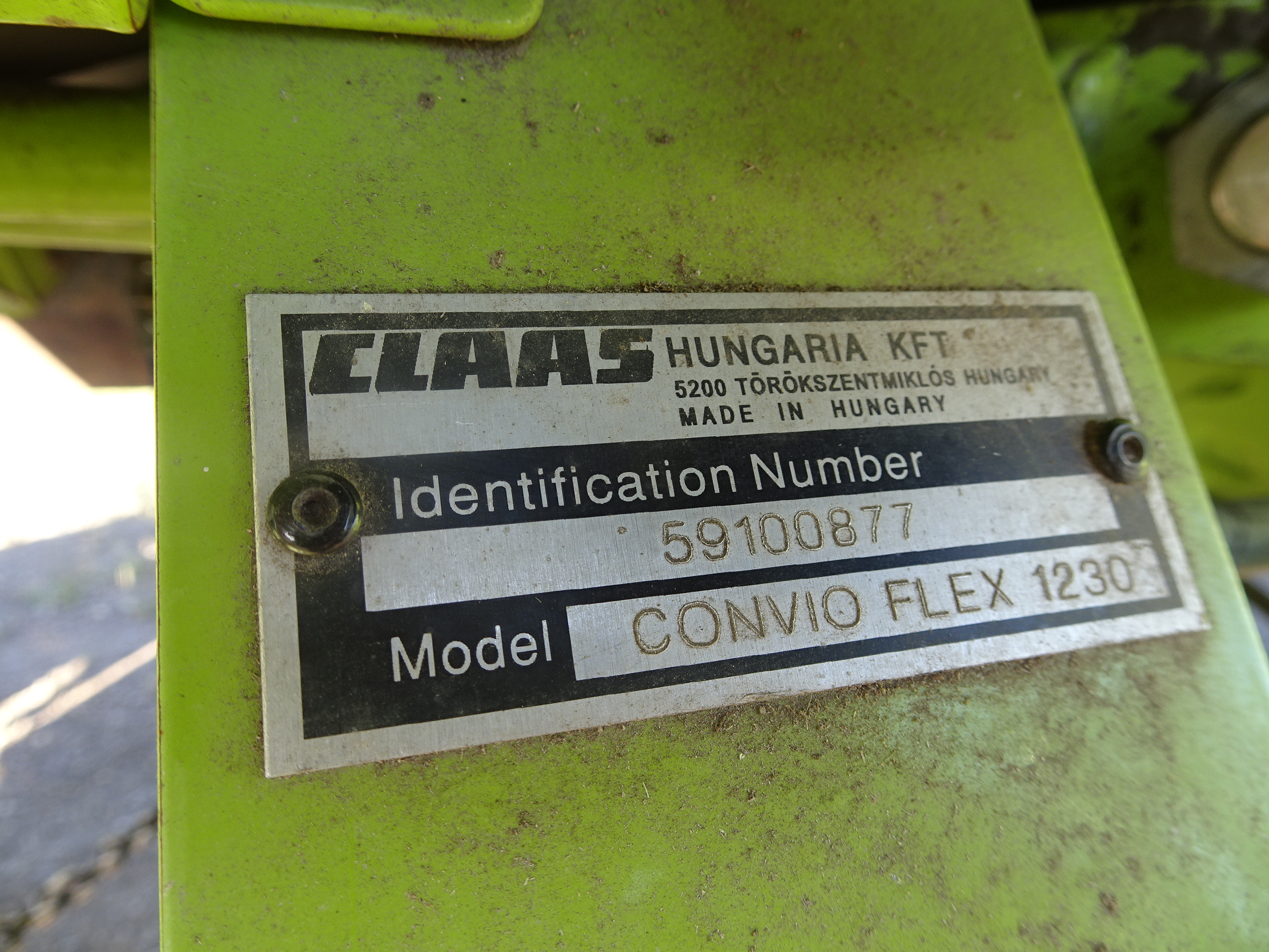 2022 CLAAS Convio Flex 1230 Header Combine