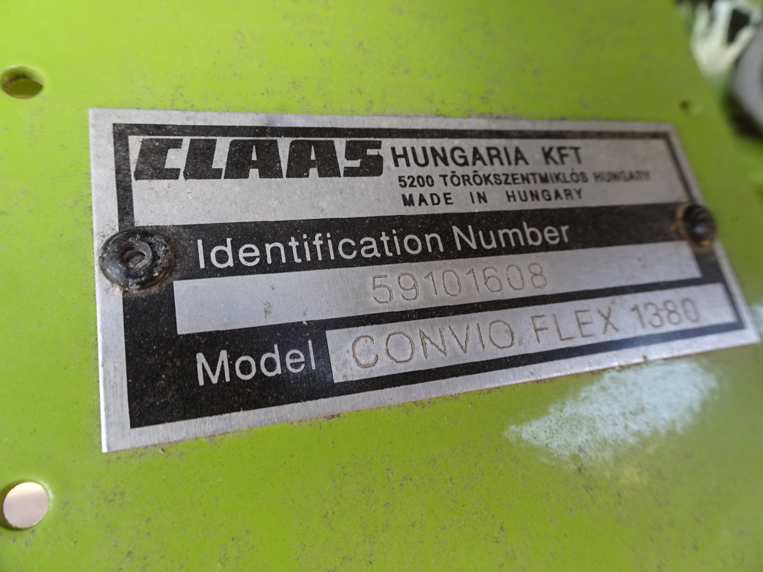 2023 CLAAS Convio Flex 1380 Header Combine