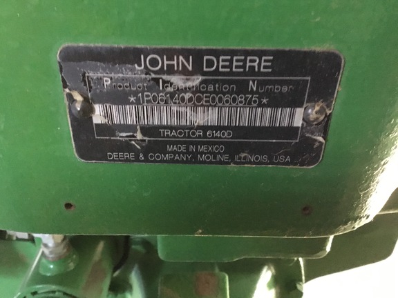 2015 John Deere 6140D Tractor