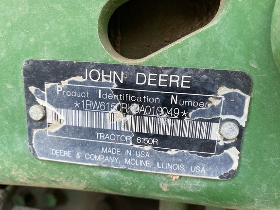 2013 John Deere 6150R Tractor