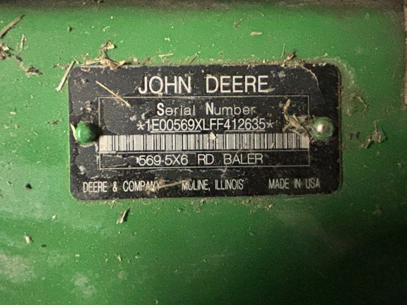 2015 John Deere 569 Baler/Round