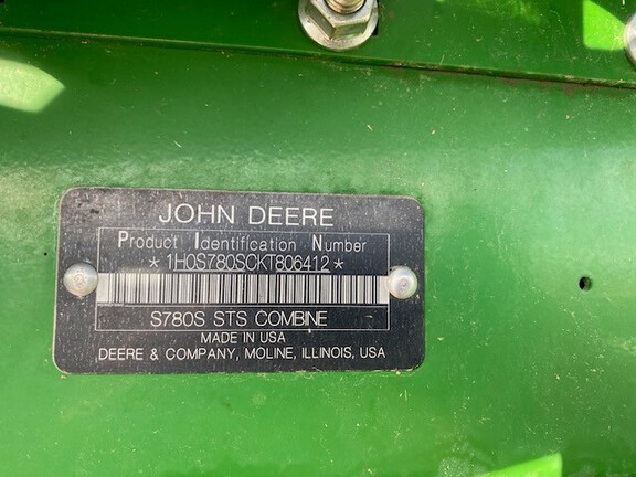 2019 John Deere S780 Combine
