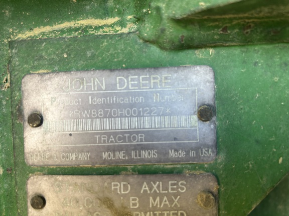 1993 John Deere 8870 Tractor 4WD