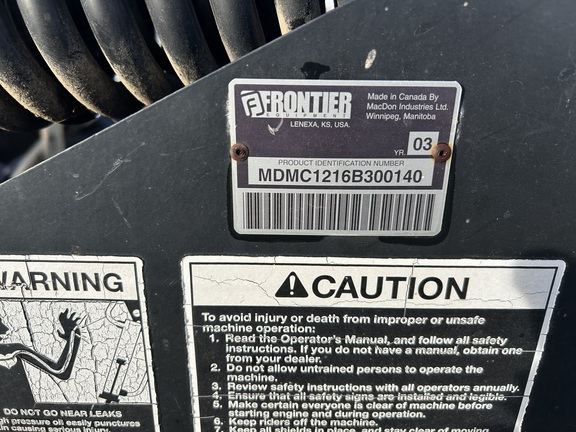 2003 Frontier MC1216 Mower Conditioner