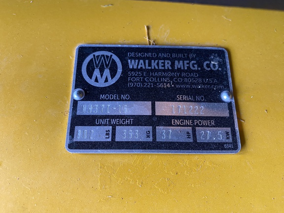 2021 Walker MH37i Mower/Front Deck