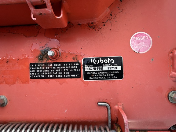 2007 Kubota F2880F Mower/Front Deck