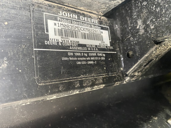 2019 John Deere XUV 835M ATV