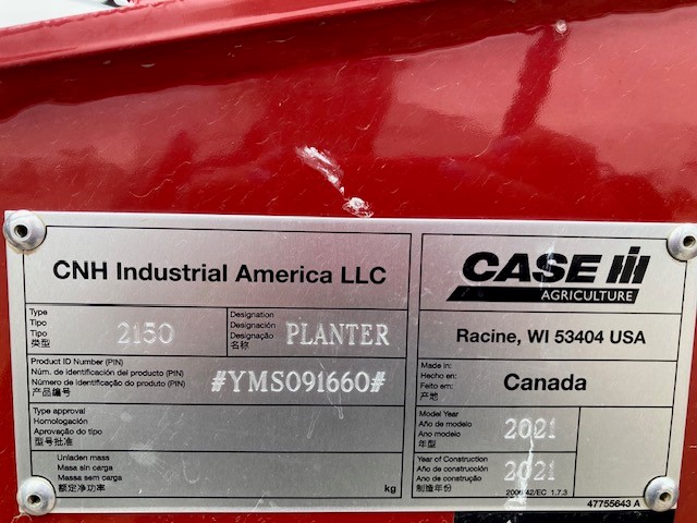 2021 Case IH 2150 Planter